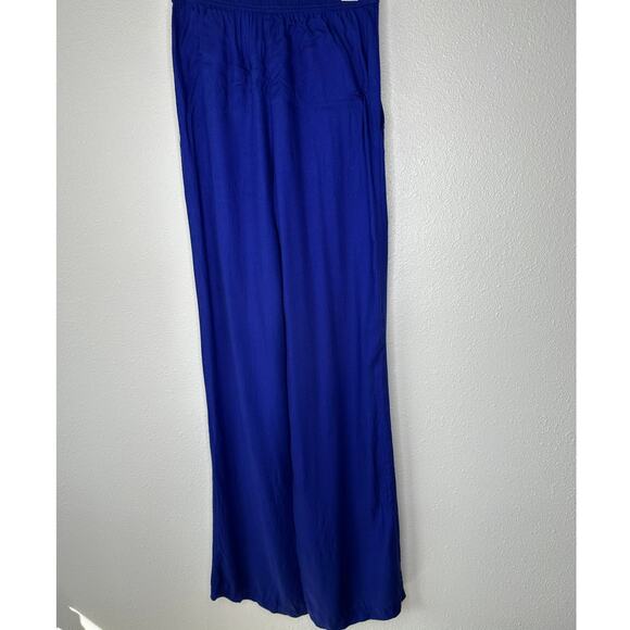 Twelfth Street Royal Blue Palazzo Wide Leg Pants w/ Pockets S - Picture 7 of 13